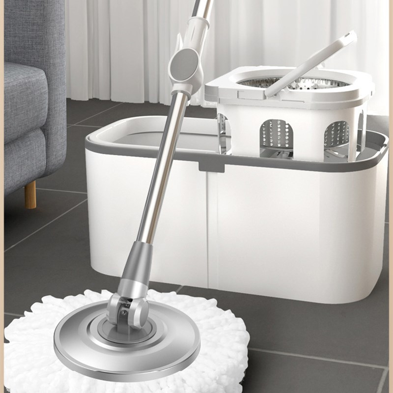 26X8双桶拖把旋转杆通用墩布瓷砖木地板一拖免手洗懒人拖把干湿两