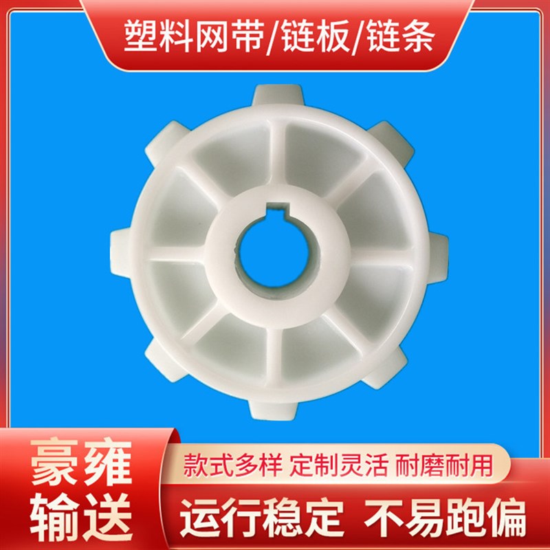 OPB平格型塑料网带 塑料注塑链轮10齿30圆孔