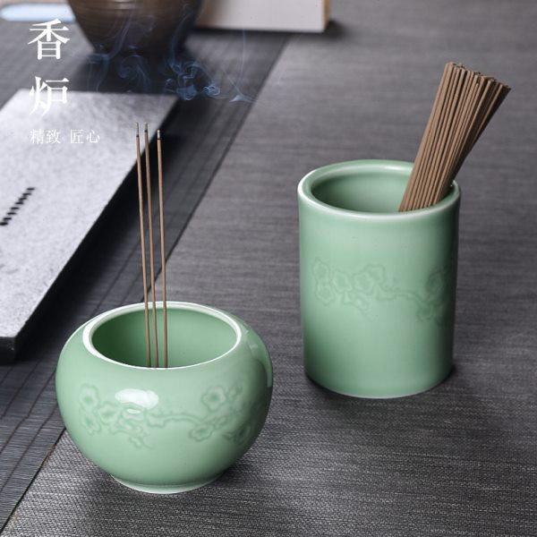 香炉家用供奉插香室内陶瓷大号供具插香炉上香用品香薰炉平底香炉,家居饰品,香薰炉,淘宝优惠券,粉丝福利购,淘宝优惠卷