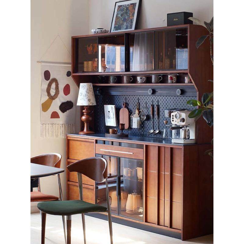 复古实木法式餐边柜靠墙一体置物柜客厅储物柜中古茶水柜双层橱柜,模玩/动漫/周边/娃圈三坑/桌游,模型制作工具/辅料耗材,淘宝优惠券,粉丝福利购,淘宝优惠卷