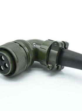 MS3108A22-22S+MS3102A22-22P公母头 4芯大电流功率型防水连接器