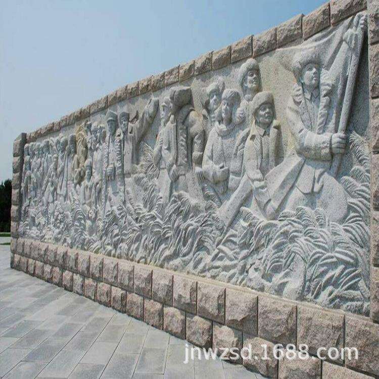 户外石制浮雕形象墙图案 大号九龙壁石刻多少钱 古建筑石屏风加工