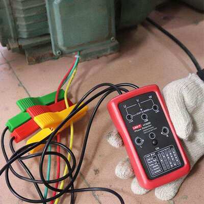 优利德UT262D高精度检相器简易相序表电线检测数字电阻