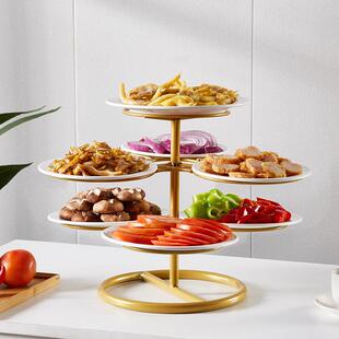 冷盘架子家用盘神器置物架收纳架厨房备菜架多层酒店凉菜冷菜架