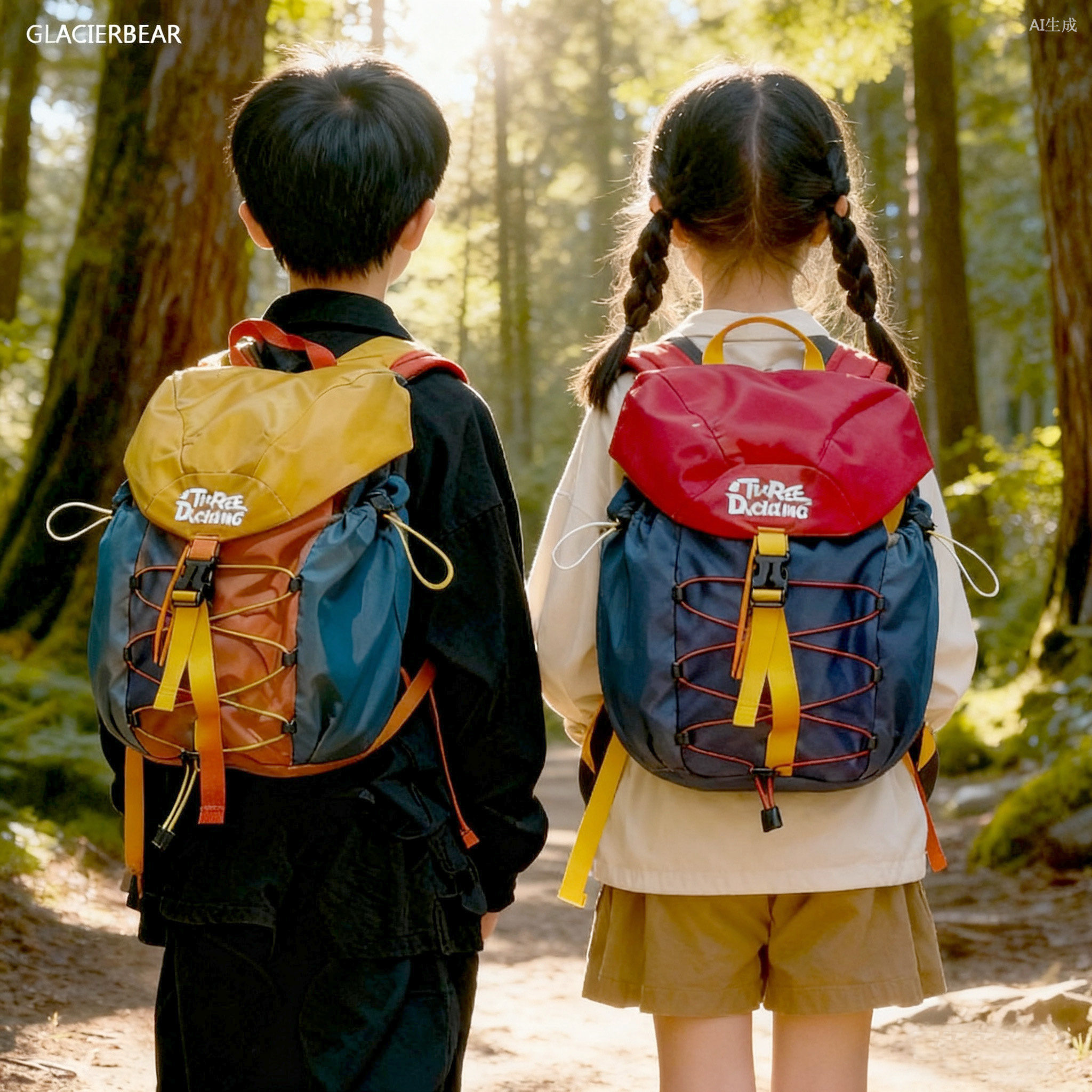 德国风儿童幼儿园书包男女孩外出轻便徒步背包户外旅行登山双肩包