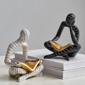 抽象艺术人物摆件现简约电视柜酒柜客厅家居软装 饰品样板间摆设