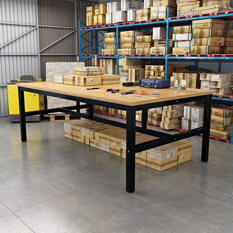 工作台双c层快递打包台长方形包装会议桌流水线操作台裁剪台试验