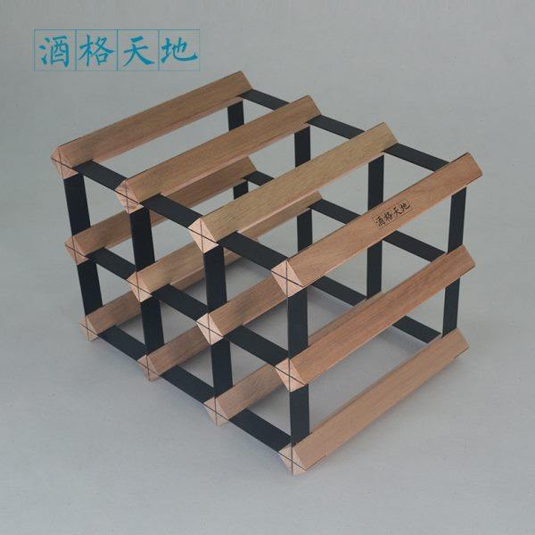 酒格天地原木酒架简约木质红酒展示放酒红酒瓶托架置物架葡萄酒柜