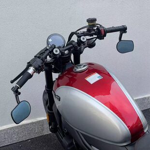 龙嘉V咖250改装复古分离车把分离式龙头方向把铝合金手把镜配件
