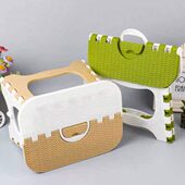 折叠塑料小凳节省空间户外钓鱼专用板凳马扎便携收缩手提加厚