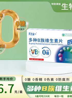 再发森【0糖0防腐剂】多种复合维生素b族b2b6生物素维生素B族片