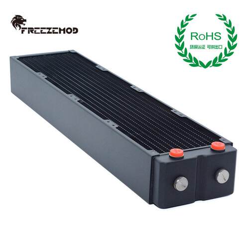 FREEZEMOD工业水冷三层65MM厚铜排TSRP-HP65-480散热排紫铜翅片