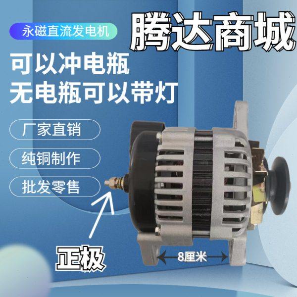 农用车时风五征三轮车四轮车拖拉机12-14V两用永磁直流无刷发电机