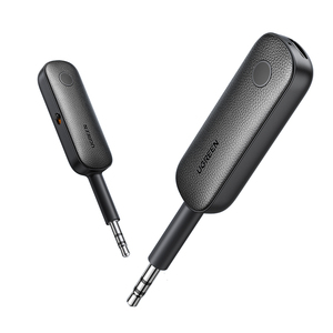 绿联aux蓝牙接收发射器5.0车载汽车车用转音频线适配器二合一电脑