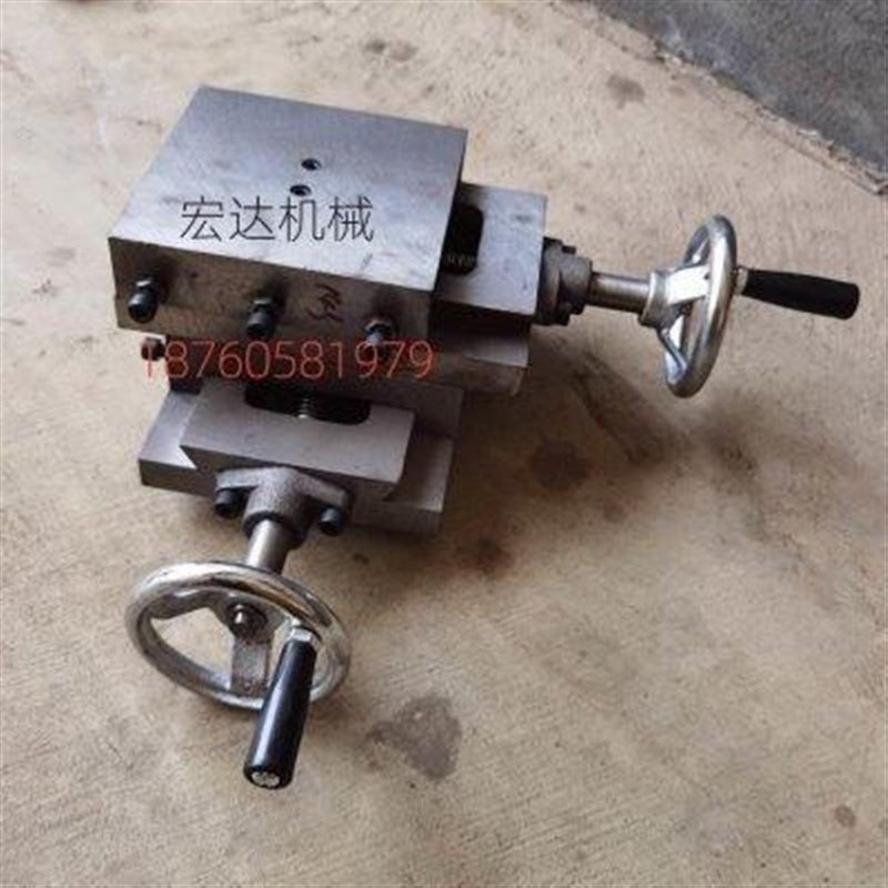 新品燕尾槽滑台手动丝杆拖板一字滑块铸铁单向直线导轨有杆托板工