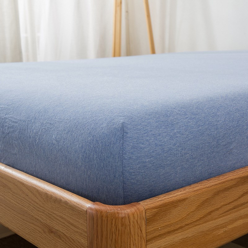 Z655全棉天竺棉床笠床单件定 做1.35条纹纯色A类针织棉1.21.51.8