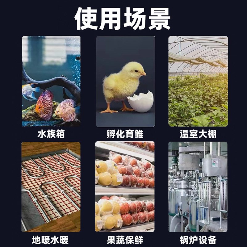 大功率高精温控器数显温度控制开关循环泵柜大棚爬虫养殖风机
