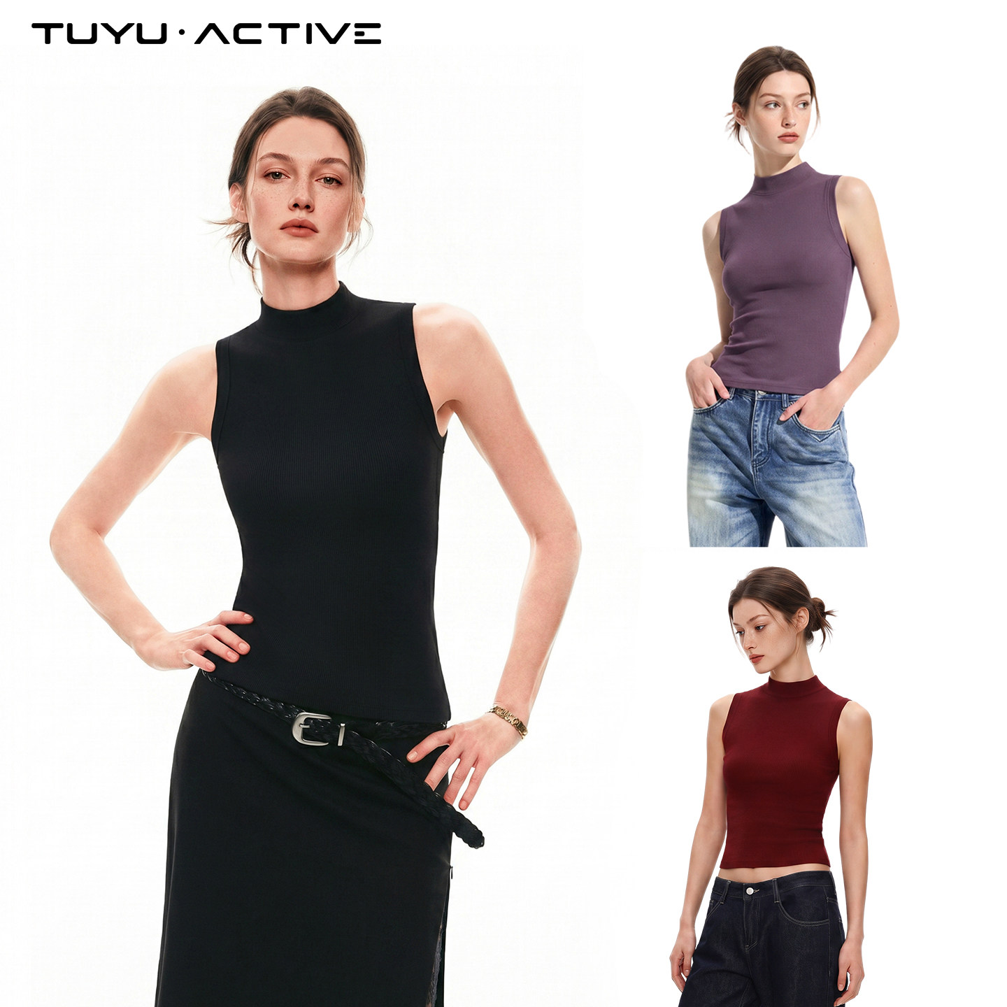 TUYU瑜伽修身显瘦高弹速干背心女
