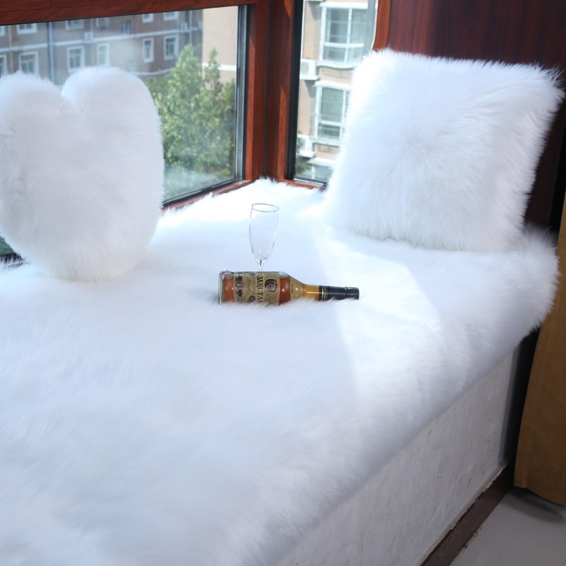 7GWO 定 制长毛绒飘窗垫窗台垫定 做可爱仿羊毛阳台垫子卧室地毯