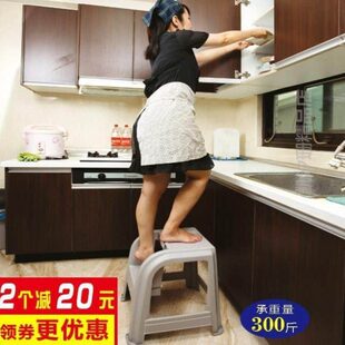 高低@梯凳防滑凳家用洗车登高脚踏梯二步凳两步爬高凳凳子台阶凳
