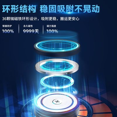 j8磁铁强磁工具取料器取永磁吸盘磁力吊手提搬运起重器料器激光g3