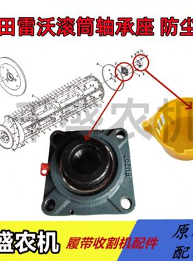 福田雷沃收割机配件 UF207轴承座脱粒滚筒后部圆盘 滚筒后防尘壳