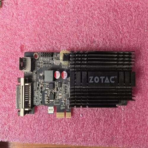 议价索泰显卡GT710 1GB DDR3 半高卡  D可维修