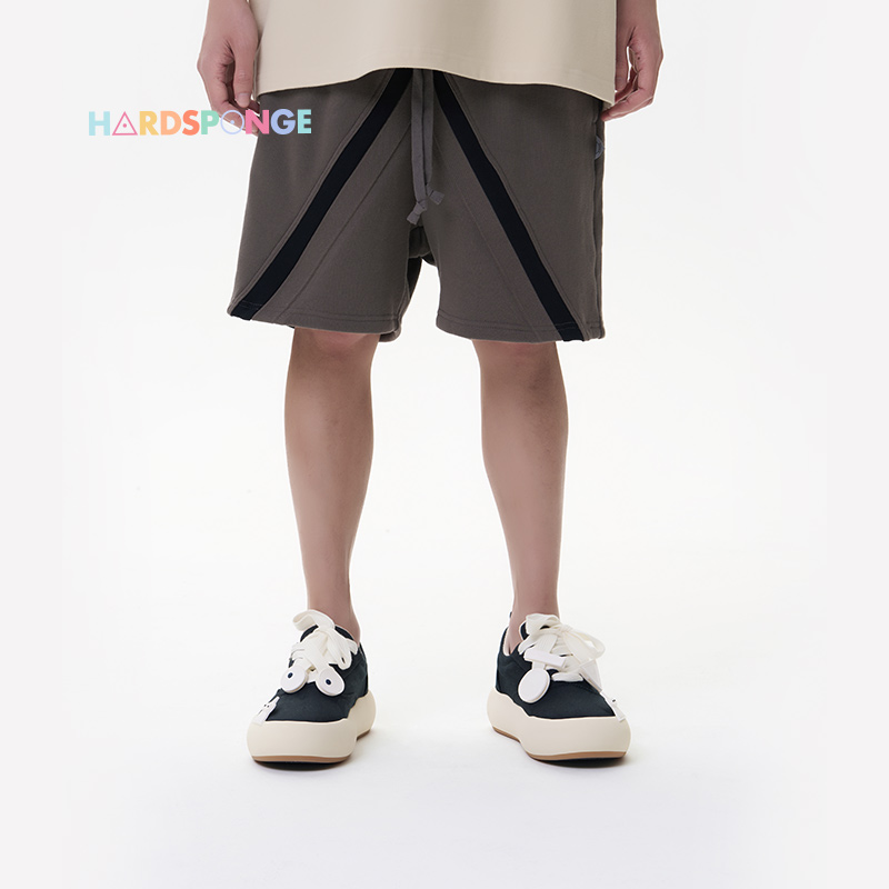 HARDSPONGE小三角短裤男女同款运动休闲裤2024年新款拼接两穿裤