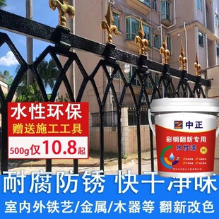 水性油漆家用金属漆防锈漆暖气片铁门窗防腐漆油油漆涂料快干防水