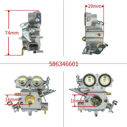586346601化油器253 253R 553RS 253RB 253RJ 553RBX割草机