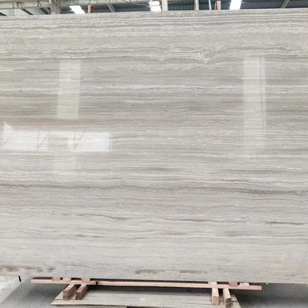 贵州木纹大理石加工订做 白灰木纹天然大板石材砂岩墙壁地砖