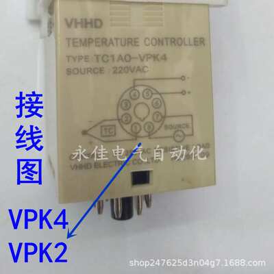 VHHD 温控器TC1AO-RPK4 TC1AO-RPK2指针旋转温度仪 200度 400度