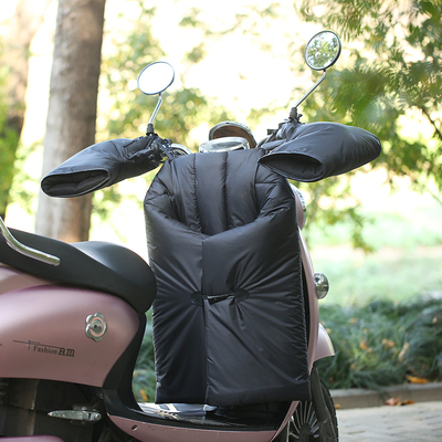 电动车儿童前座防挡风被罩双面防水分体亲子儿童座椅冬季保暖挡腿