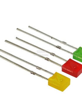 2*3*4 红发红 黄发黄 绿发普绿发光二极管 方形 红色黄色绿色 LED
