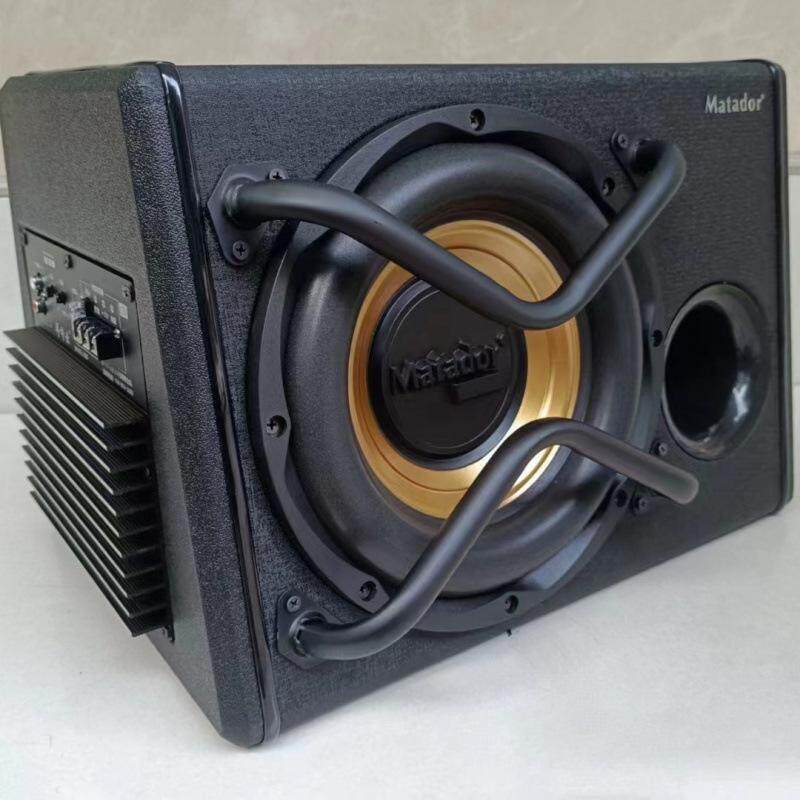 10寸12V车用超重低音炮汽车车载有源低音炮蓝牙220V24V插卡音响