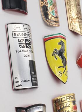 自车山地金车头管标配件行防水软金OCP属标志改装饰铝合贴车纸