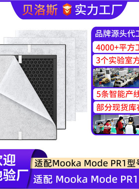 适用Mooka Mode PR1空气净化器 替换滤网 H13HEPA滤网宠物过滤器