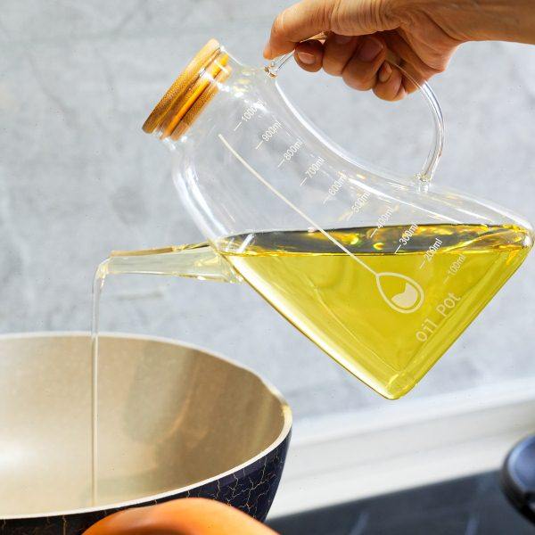 玻璃油壶油瓶家用油罐壶厨房大容量酱油醋调味瓶防漏不挂油带刻度,厨房/烹饪用具,油壶,淘宝优惠券,粉丝福利购,淘宝优惠卷