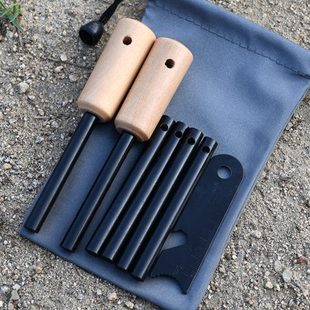 木柄户外打火石户外野外取火棒荒野求生打火棒求生家庭应急装备