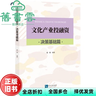 【正版旧书】文化产业投融资 决策基础篇 张铭 知识产权出版社 9787513086875