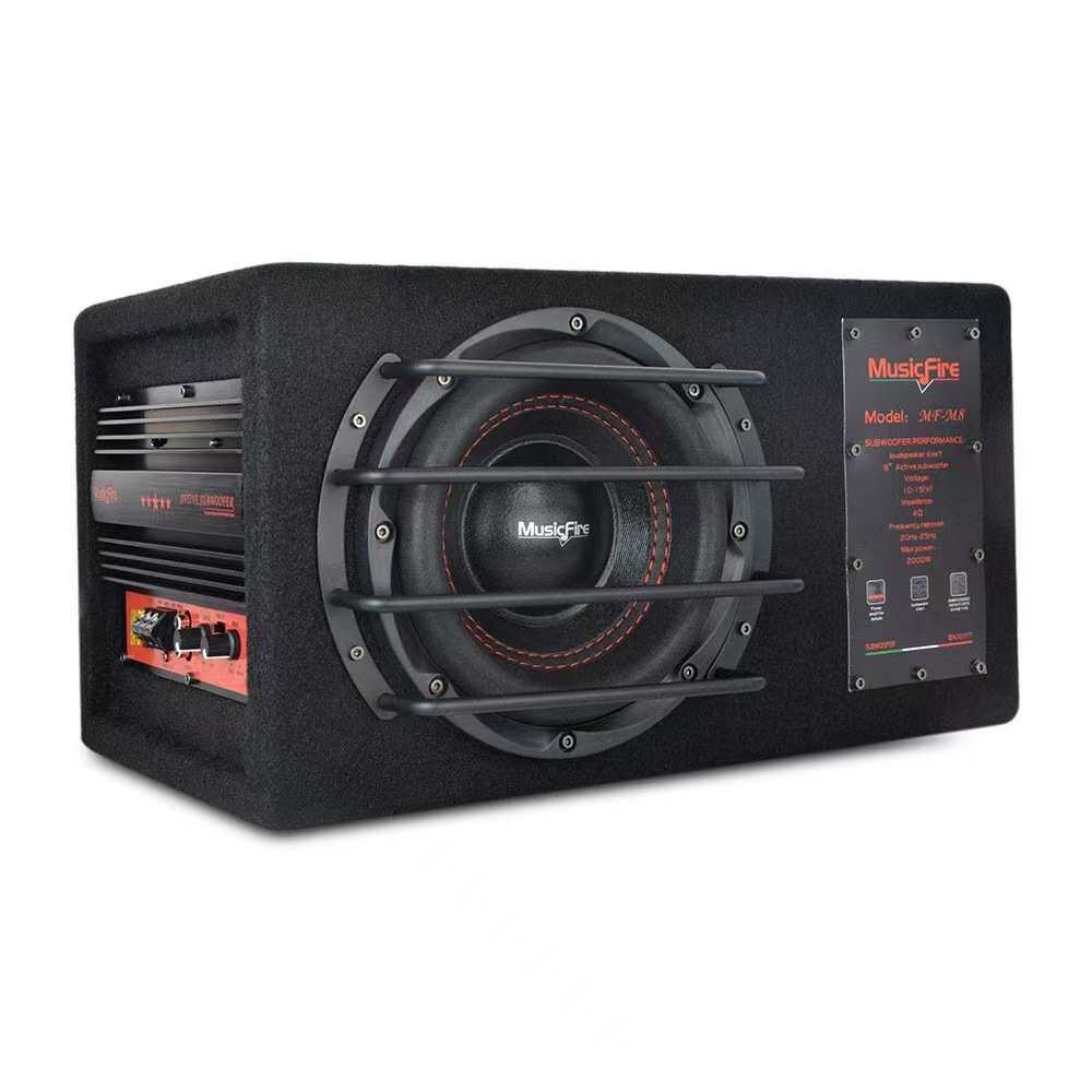 工厂直销汽车音响低音炮8寸车载改装梯形炮有源自带功放MF-M8