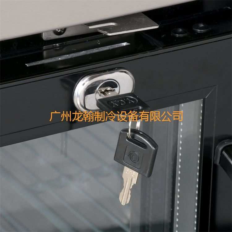 酒吧款黑色机身三玻璃门饮料啤酒冷藏展示柜