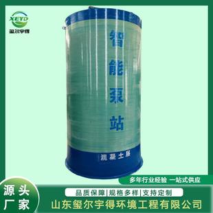 一体化泵站 城市低洼污水提升处理设备 玻璃钢筒体 耐酸碱耐腐蚀