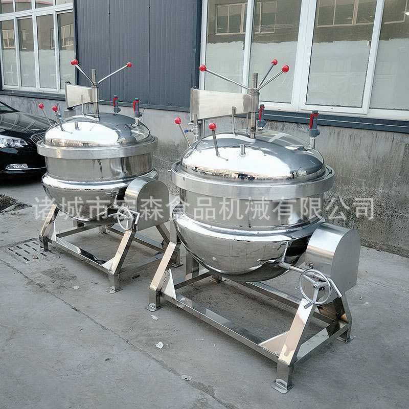 商用酱猪蹄高压蒸煮设备栗子纳豆高可倾式自动出料粽子煮锅