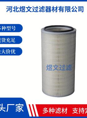 工厂供应纳米微孔膜滤纸自洁式除尘空气滤筒 纳米纤维F9空气滤芯