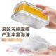 多功能肥皂盒带盖免手搓起泡盒创意家用滚轮香皂盒起泡器厂家