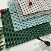 网红锥面长条形瓷砖阳台厨房浴室卫生间吧台背景墙砖筷子砖拇指砖