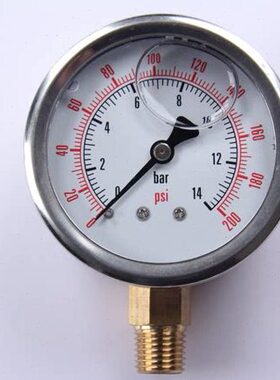 普通压力表Y-40表面0/01./0.16/0.25/0.4/0.6/1/1.6/2.5/4/6MPA气