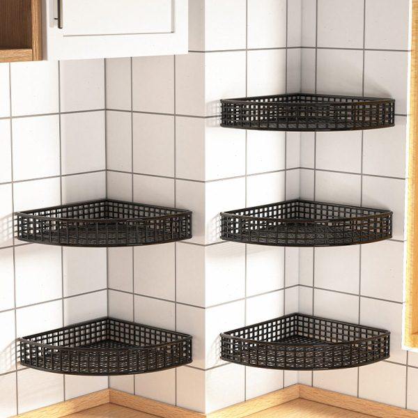 厨房转角置物架墙上壁挂式拐角挂篮多功能调味料架免打孔三角架子,厨房/烹饪用具,调料置物架,淘宝优惠券,粉丝福利购,淘宝优惠卷