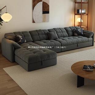 布艺沙发大象耳朵沙发床一体两用多功能直排抽拉床带贵妃储物客厅